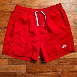 Nike Men's Woven Lined Flow Shorts - Size Large - University Red